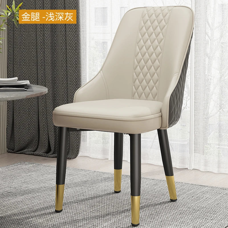 Cushion Beautiful Dining Chairs, Modern Metal Ergonomic  Unique  Home Decoration