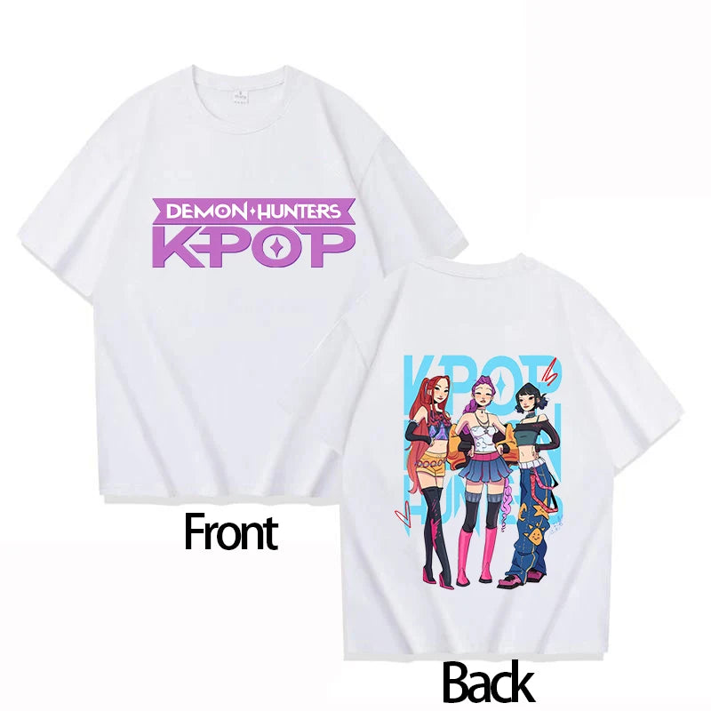 2025 Movie KPOP Demon Hunter RUMI child, Cotton Round Neck Boys, Girls T-shirt.