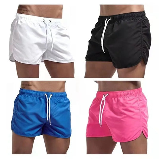 Summer Men's Swimwear,  Sexy Swim Trunks, Men  Low Waist Breathable Beach Wear.