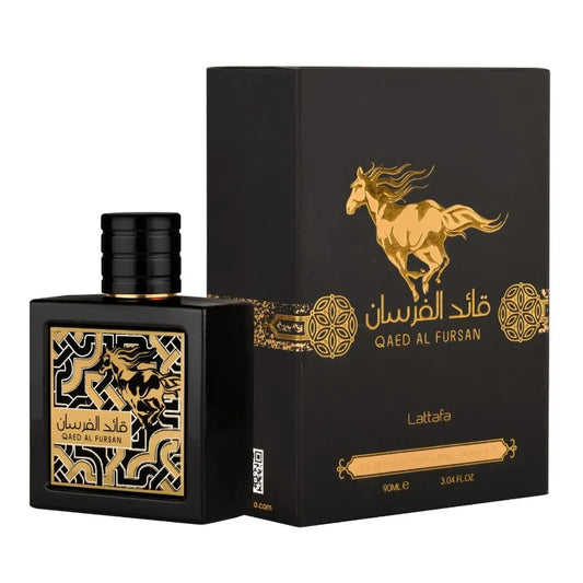 Lattafa Qaed Al Fursan for Men, Eau de Parfum Spray, 3.04 Ounce