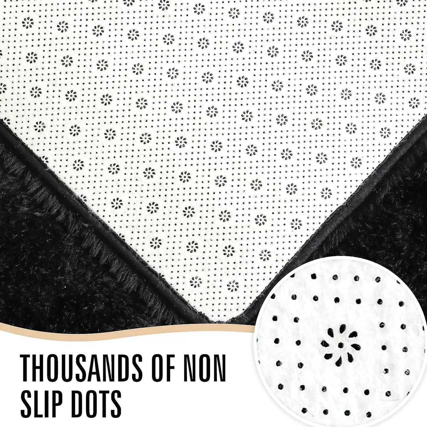 Fluffy    Area Rugs  Non Slip  for Hardwood Floors