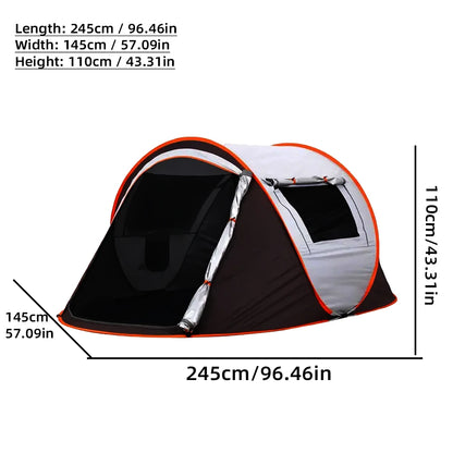 Waterproof Pop-Up Tent for 5-8 People Outdoor Camping Hiking