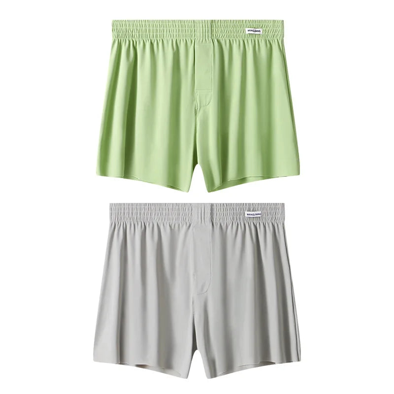 Men Arrow Shorts Ice Silk Underwear Sleepwear Boxers Shorts.