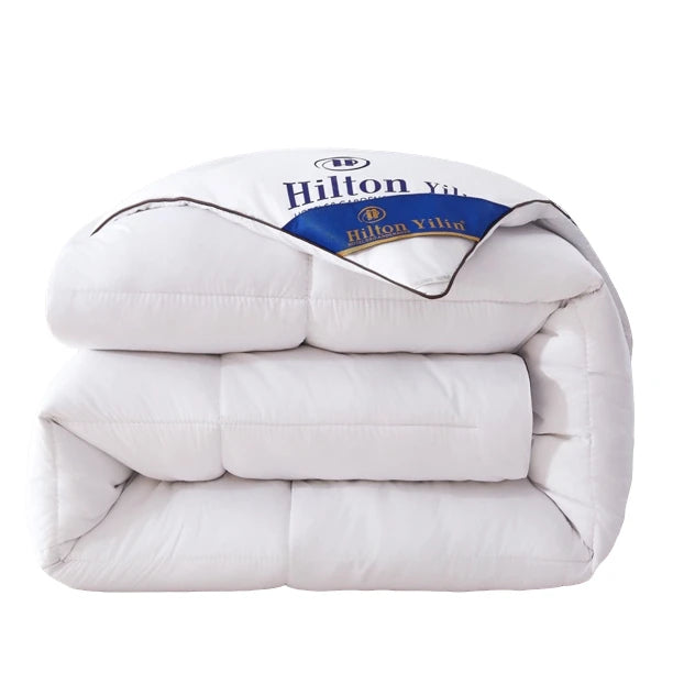 Hilton Hotel down Feather Comforter Warm Bedding Universal Single Double Core Fiber.