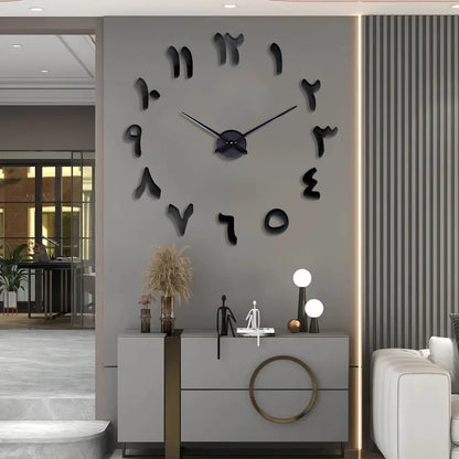 Large wall clock mirror, digital  wall  clock  living room and study.