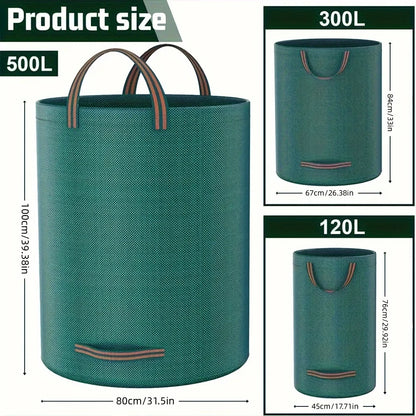 Heavy-Duty Garden Waste Bags - Reusable  Bags  Industrial Fabric and Handles