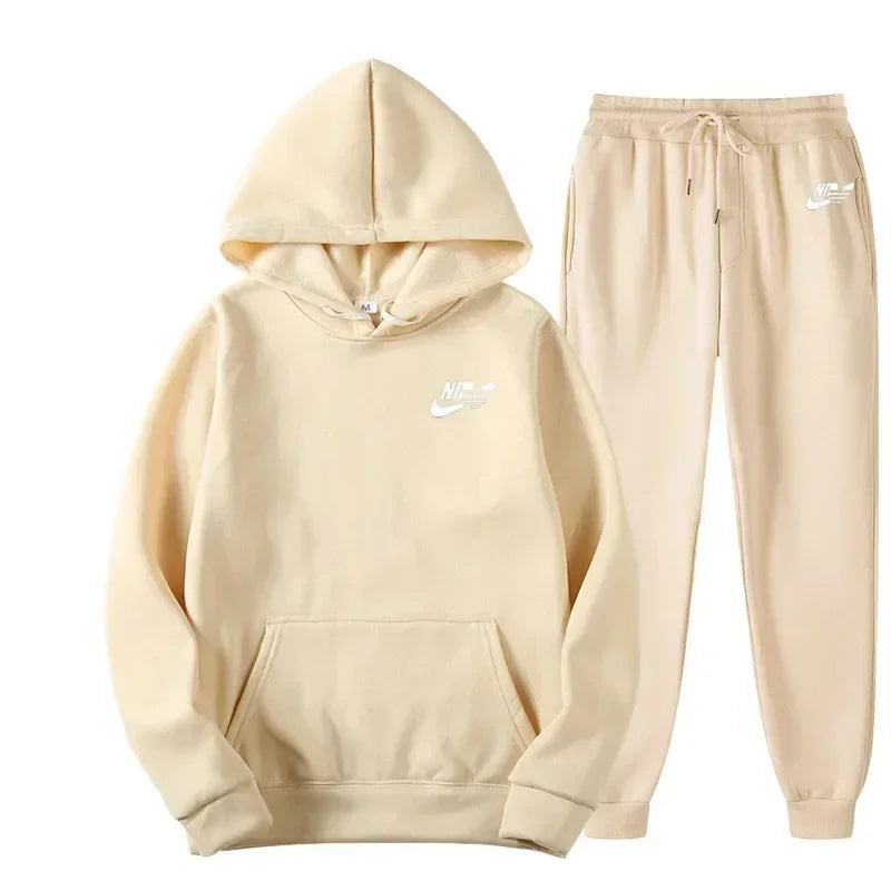 2025 Spring Autumn Men Casual Two Piece Sets, Sweatshirts Men Women Street Fashion Printed Sports Suit.