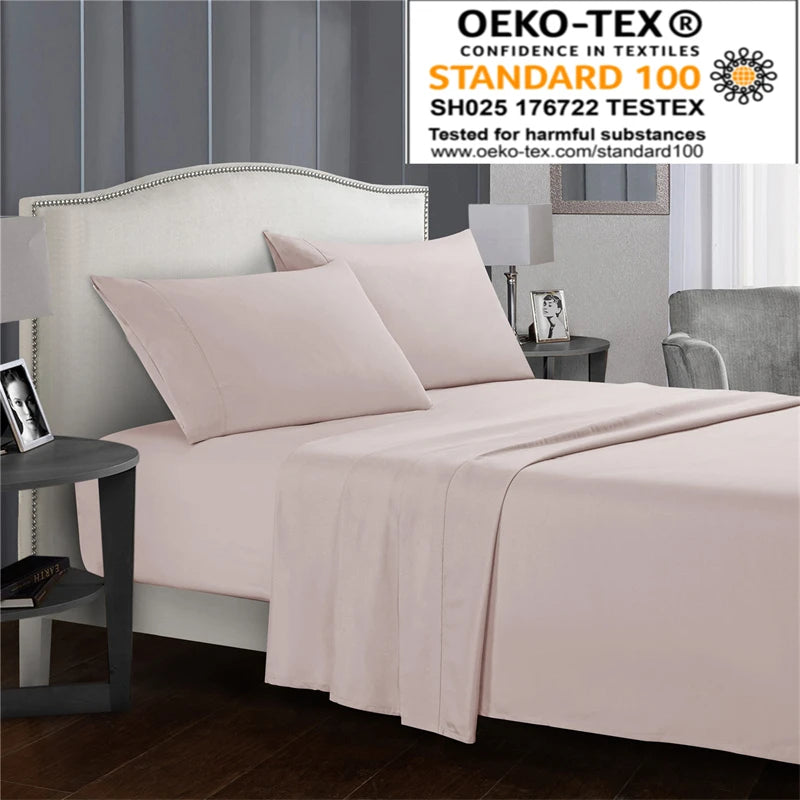 High-quality Simple King Size Bed Sheet Set  Fitted Sheets  Queen Durable Bed Covers.