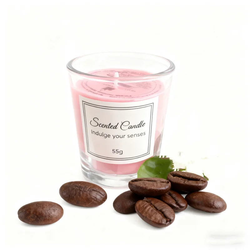 Glass Cup Aromatherapy Candle, Premium Gift Box Glass Handmade, Soy Wax Smokeless.