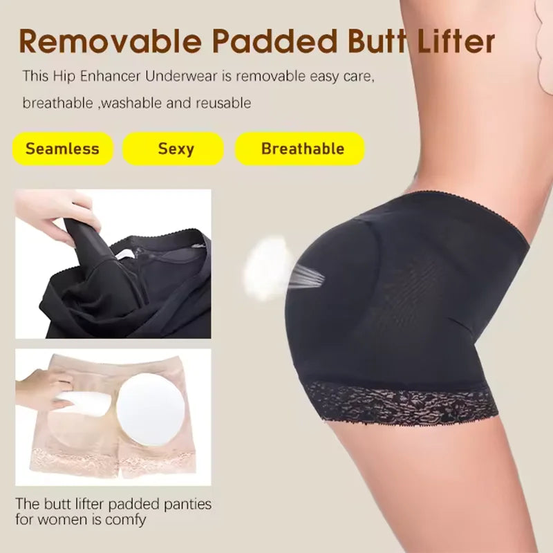 Women Butt Lifter Panty r Padded Underwear Sexy Lift buns, High Waist Faja Tummy Control.
