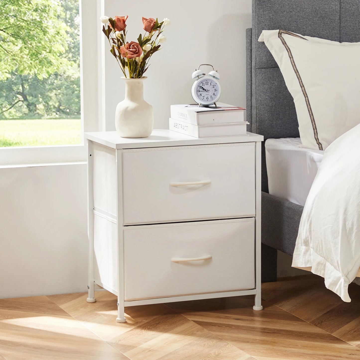 Nightstand Bedside Coffee Table Storage For Bedroom