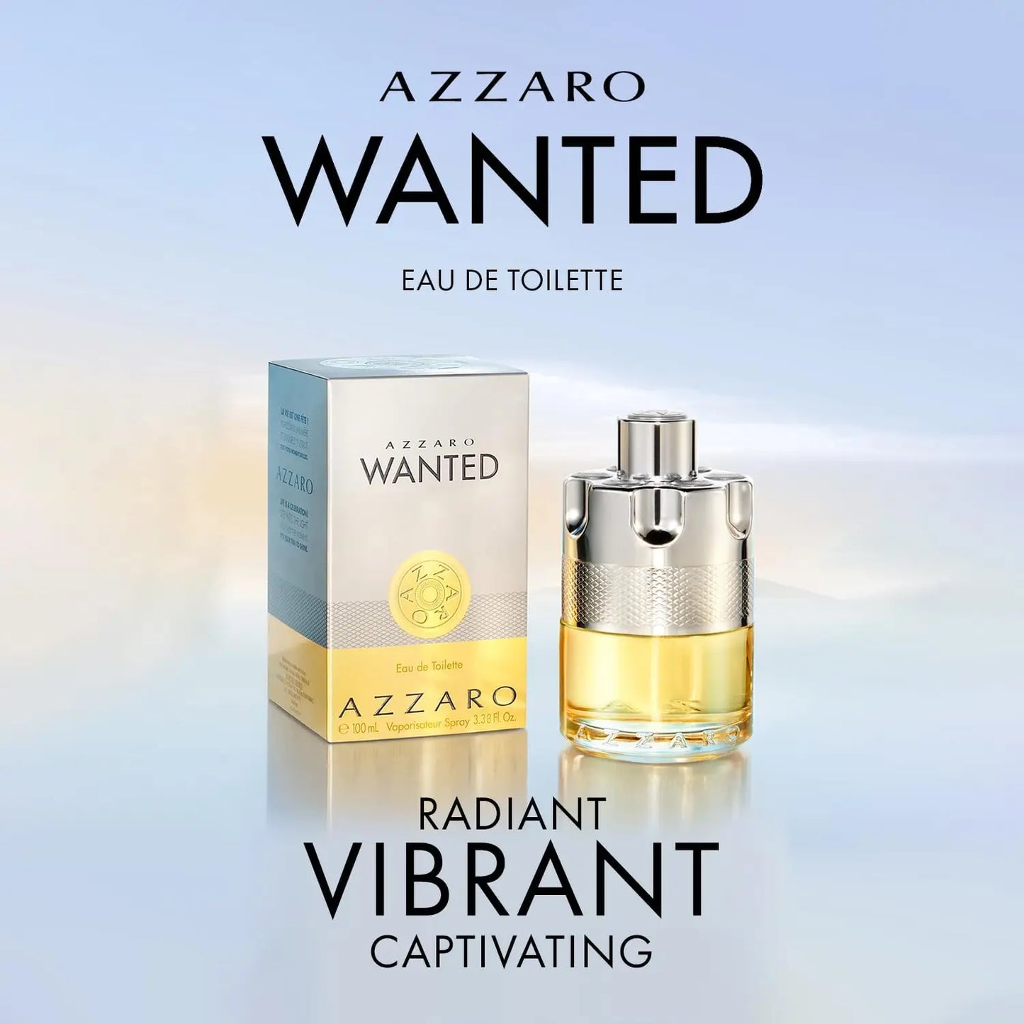 Azzaro Wanted Eau De Toilette Vibrant & Irresistible Men Cologne, Woody, Vetiver - Everyday Wear - Luxury Perfumes for Men.