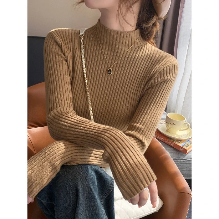 Autumn Winter 2025 Women Long Sleeve Turtleneck Sweater.