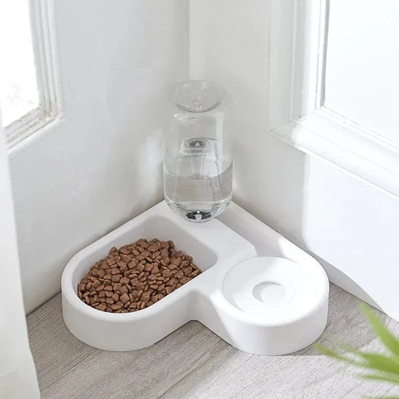 Automatic Drinking Love Pet Bowl Moisture-proof Cat Bowl, Dog Basin, Dual-use Multi-functional Drinking And Feeding.