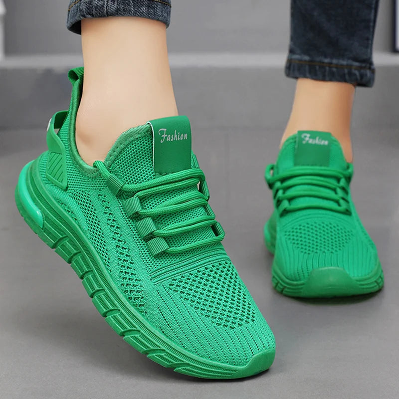 Breathable Running Shoes for Women, 2025 Spring Fashion Casual Sneakers, Lightweight Anti Slip Sports Shoes.