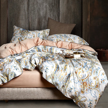 Egyptian cotton bed linen sheets, bedding sets, duvet cover.  pastoral Princess bedspreads.