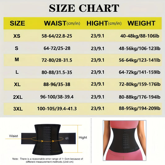 Waist Trainer for Women Under bust Waist Cincher Corset, Tummy Control Sport Girdle Hourglass Body Shaper.