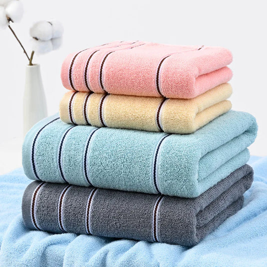 2PCS Luxurious Cotton Towel Set, Ultra Soft Highly Absorbent , for Home Bathroom 100% Cotton.