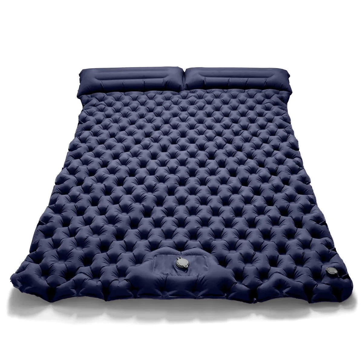 Double Air Mattress Camping Blow Up Bed w/Built-in Pump, Waterproof Portable Thickened for Outdoor Travel.