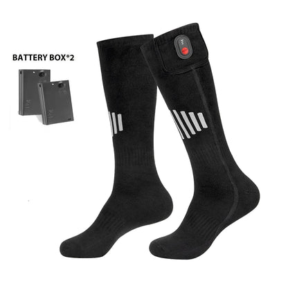 Winter Heated Socks With Battery Box ,Thermal Socks Women Men