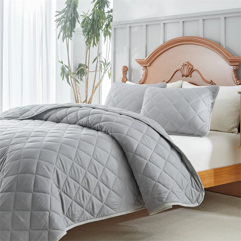 Soft Bedspreads Bed Coverlets Queen Quilt Bedding Pillow Shams,  Queen Size Coverlet