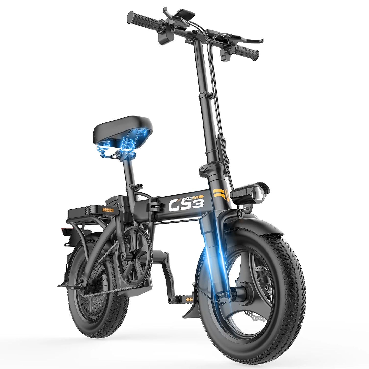 UPlee GE5 Adults Electric Bike 750W Peak Motor 48V 15AH Removable Battery Electric Bicycle 14 Inch Folding Urban leisure e bike