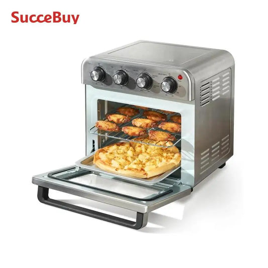 18L 1700W Air Fryer Toaster Oven Stainless Steel. Toaster Ovens Combo with Grill.