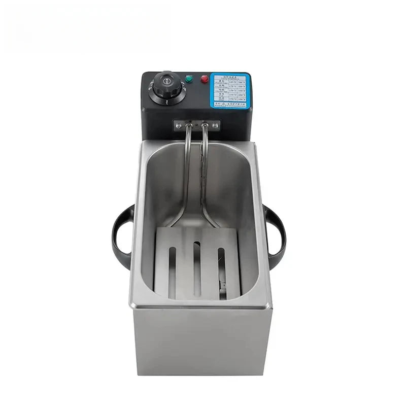 4L Electric Deep Fryers Oil Oven Adjustable Thermostat 2000W.