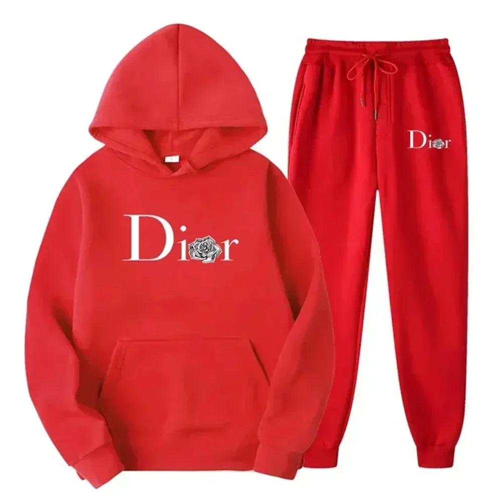New Men Fashion Fitness Outdoor Jogging and Casual Sets, Autumn Two-piece Long-sleeved Sweatshirts and Sweatpants for Men.