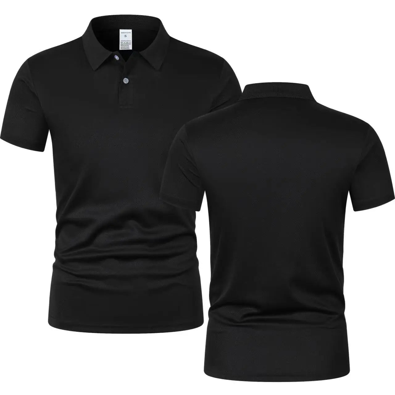 Solid color polo shirt ultra-light men, quick-drying sweat shirt.