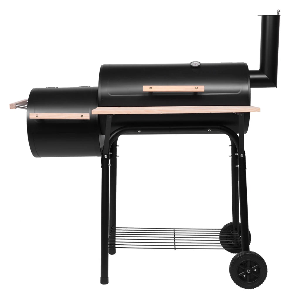 Oil Drum Charcoal Furnace, High Temperature Spray Paint (500-600 Degrees) 15cm Plastic Wheel.