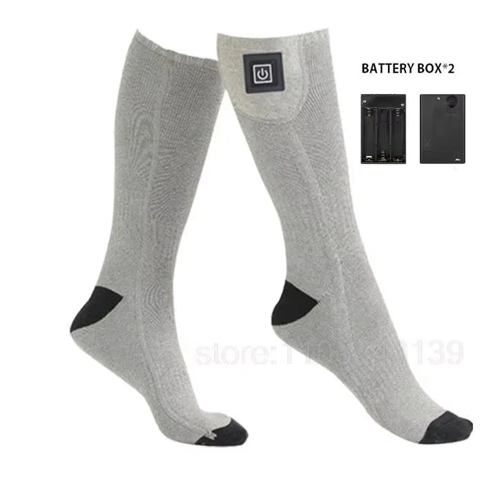 Winter Heated Socks With Battery Box ,Thermal Socks Women Men