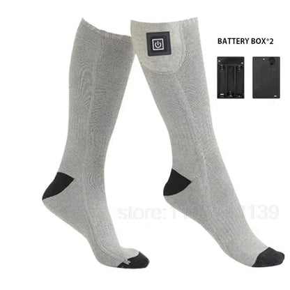 Winter Heated Socks With Battery Box ,Thermal Socks Women Men
