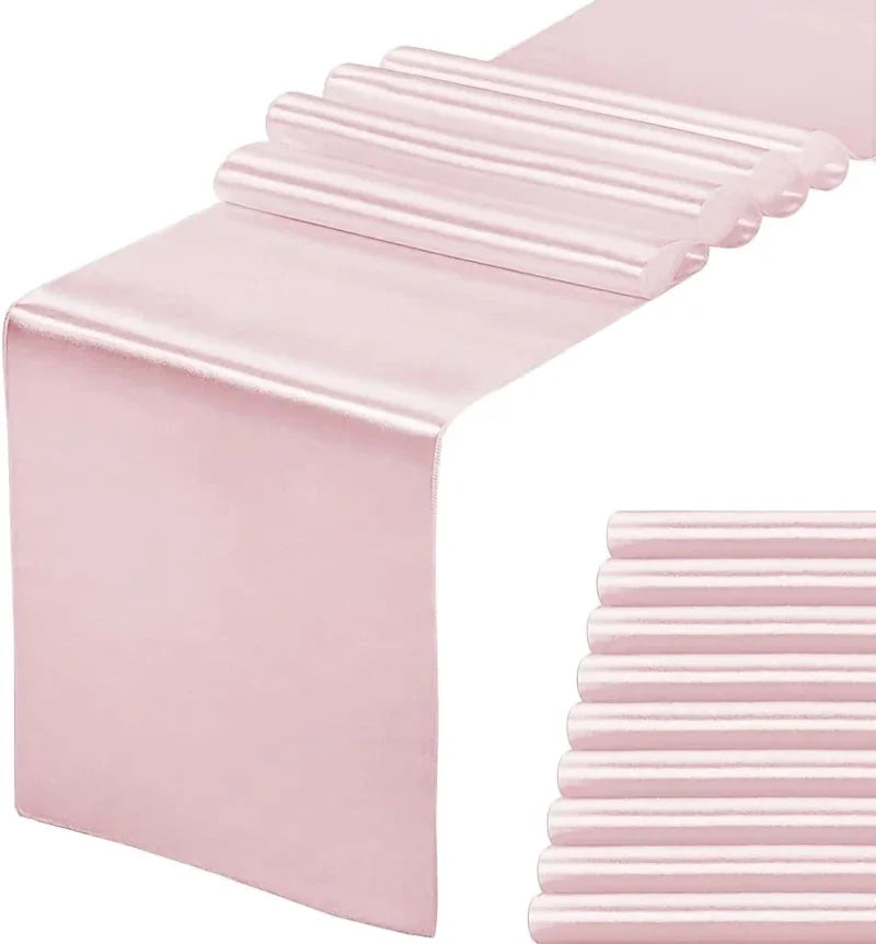 2-10PCS Satin Table Runner 30x275cm For Wedding, Party Events, Decoration, Birthday Parties ,Banquets, Decor, Graduations ,Engagements.