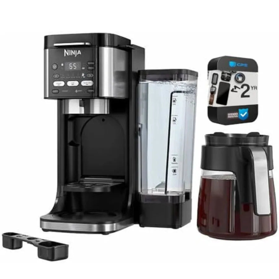 Dual Brew Hot, Iced Coffee Maker, for Home and Office Use, with Advanced Temperature Control.