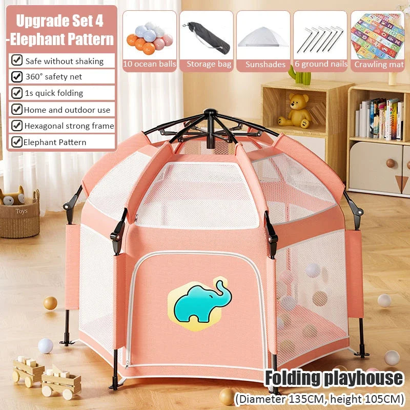 Portable Outdoor Camping Pop Up Tent , Indoor Kids Tents,  Baby Play House