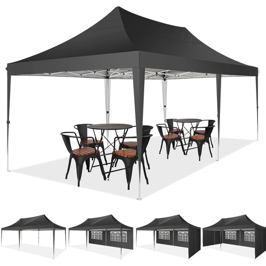 10x20 Pop Up Canopy Tent with 6 Sidewalls, Wedding Party.