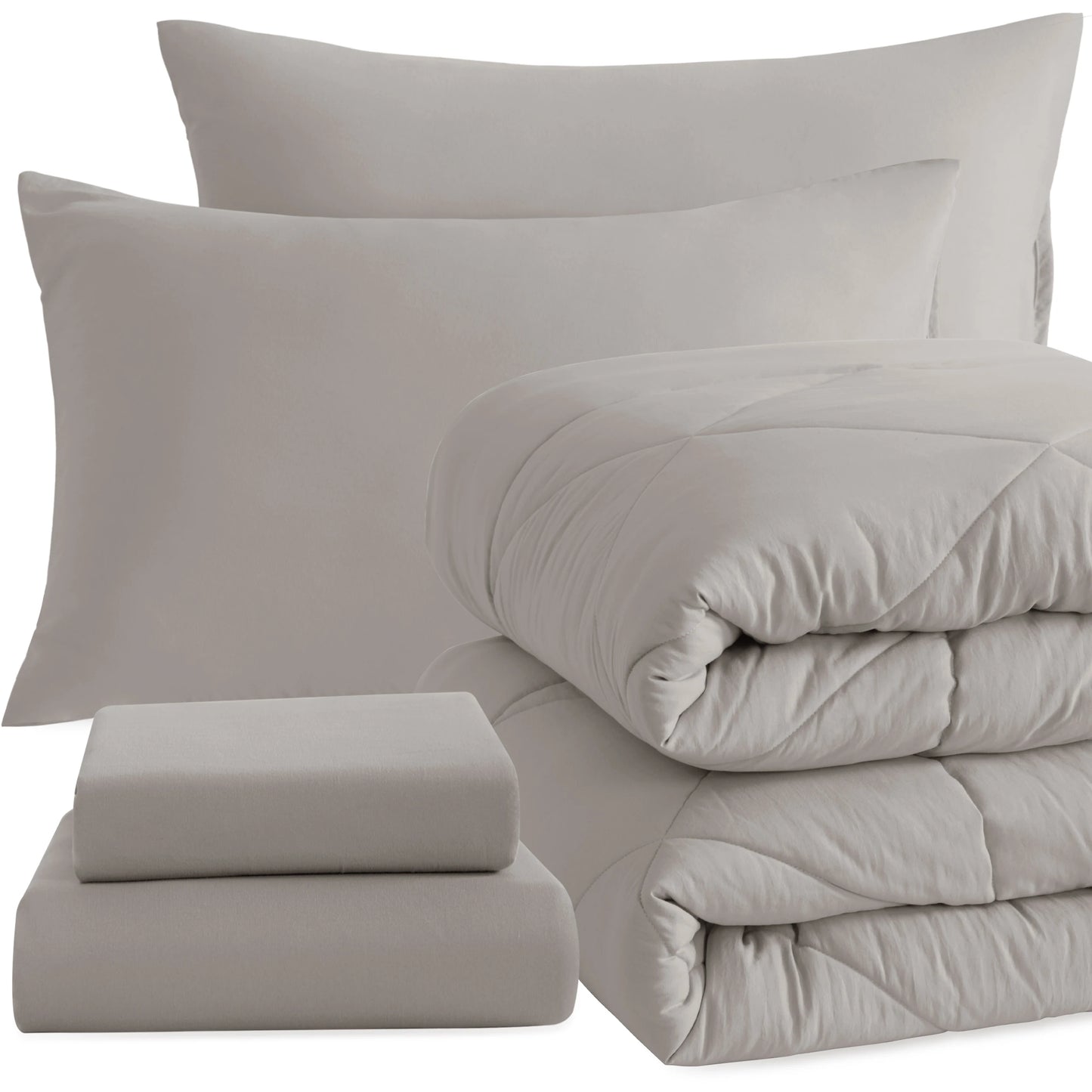 Comforter Set Includes Fitted Sheet, Top Sheet and Pillowcases