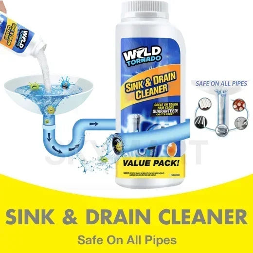 Sink Drain Cleaner Chemical for Kitchen, Toilet, Pipe Dredging Clear, Pipe Sink Cleaner.