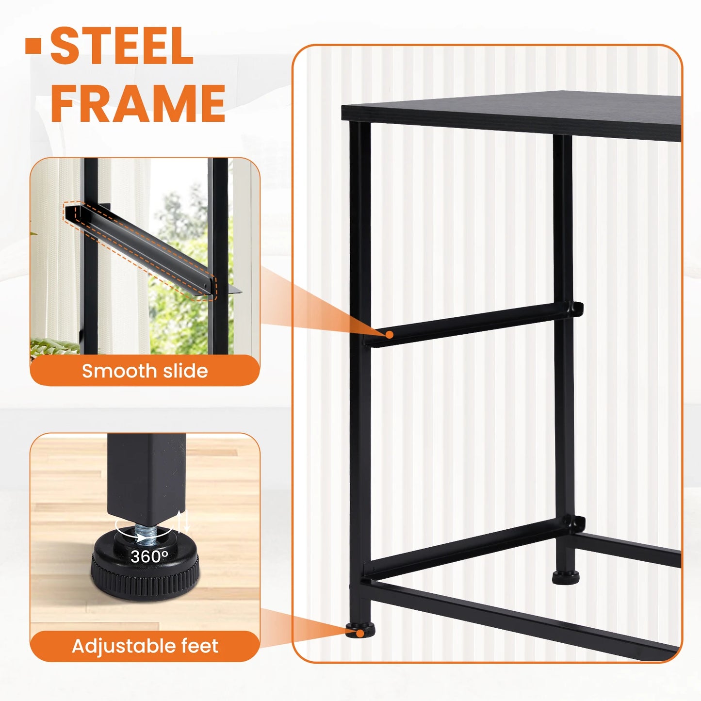 Nightstand Bedside Coffee Table Storage For Bedroom