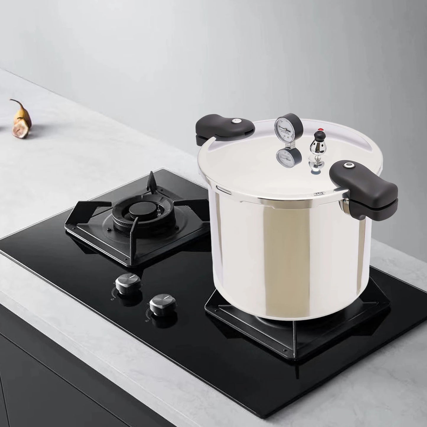 23qt Fast Heating Pressure Cooker Pot with Safety Valve