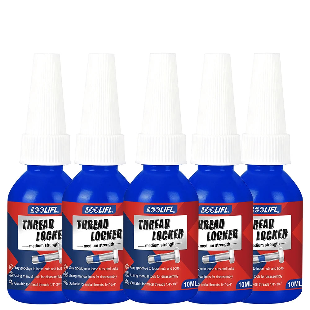 271 red thread locking adhesive, permanent locking, fast curing, ideal choice for industrial machinery metal fasteners.