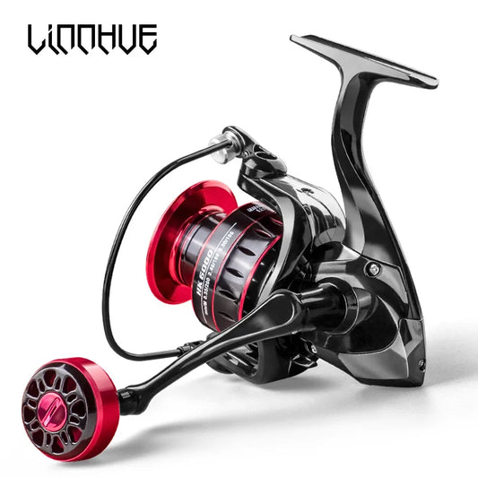LINNHUE Fishing Reel 1000-7000 Spinning Reel, Metal EVA Ball Grip Metal Spool Fishing Reel.
