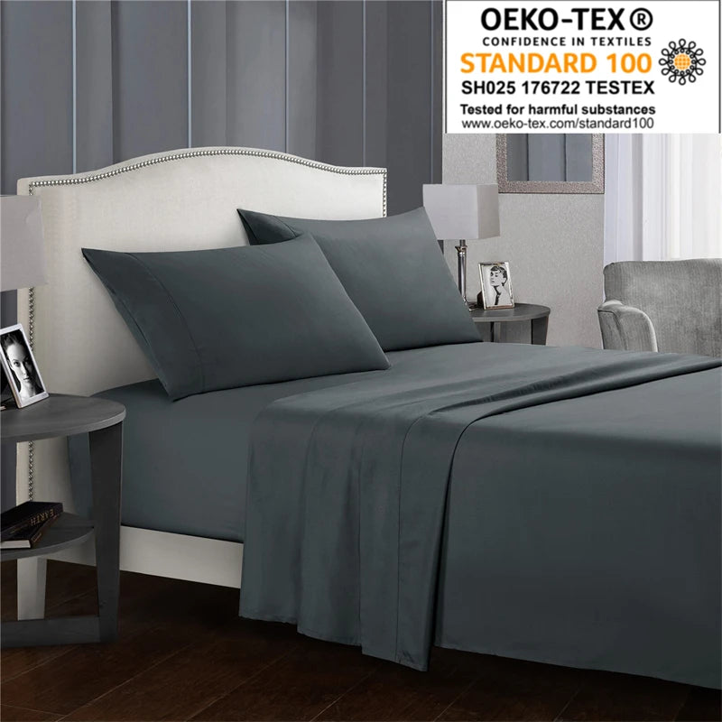 High-quality Simple King Size Bed Sheet Set  Fitted Sheets  Queen Durable Bed Covers.