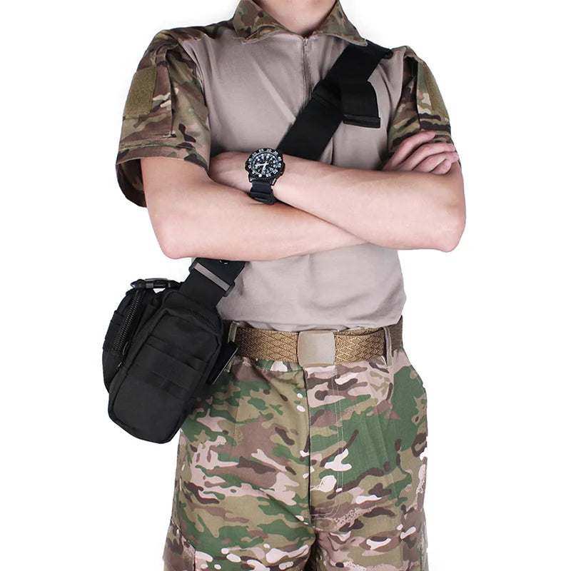 Fanny Pack for Men, Waterproof Cross-body Shoulder Sling Bag for Hiking, Outdoor Climbing Fishing Camping