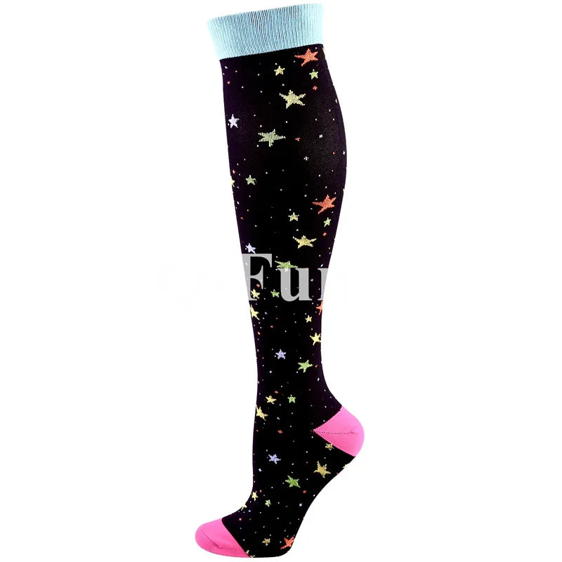 Men & Women New Compression Socks, Sports Socks ,Medical, Nursing, Edema, Diabetes, Varicose Veins ,Flight Travel Cycling Socks.