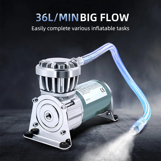 Industrial grade small air compressor,12V/24V 150,PSI,IP67,Filter.