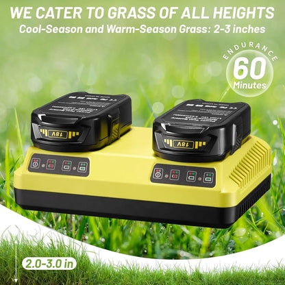 Remote Control Lawn Mower Battery Powered  All-Wheel Drive