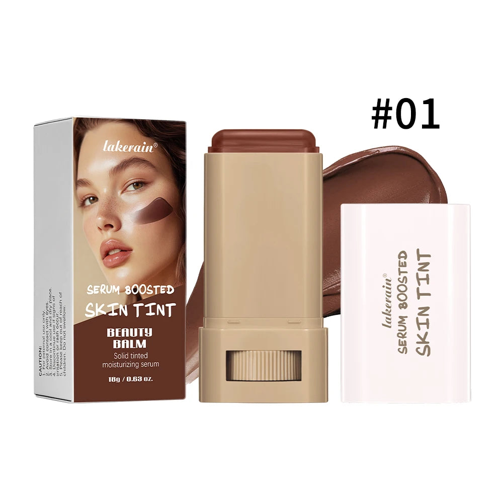 Skin Tint Foundation Stick, Eraser Concealer Foundation Stick Serum Boosted Smooth Plumper Hight Coverage .