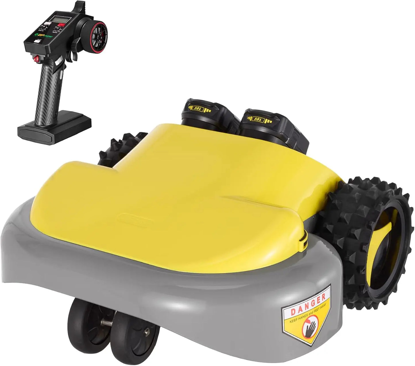 Remote Control Lawn Mower Battery Powered  All-Wheel Drive